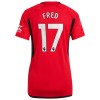 Maglia ufficiale Manchester United Fred 17 Casa 2023-24 per Donna
